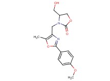 4-(hydroxymethyl)-3-{[2-(4-methoxyphenyl)-5-methyl-1,3-oxazol-4-yl]methyl}-1,3-oxazolidin-2-one