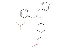 1-[2-(difluoromethoxy)phenyl]-N-{[1-(2-methoxyethyl)-4-piperidinyl]methyl}-N-(4-pyridinylmethyl)methanamine
