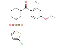 {1-[(5-chloro-2-thienyl)sulfonyl]-3-piperidinyl}(4-methoxy-2-methylphenyl)methanone