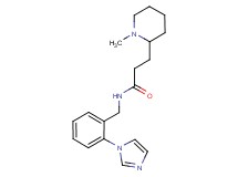 N-[2-(1H-imidazol-1-yl)benzyl]-3-(1-methyl-2-piperidinyl)propanamide