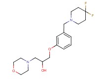 1-{3-[(4,4-difluoropiperidin-1-yl)methyl]phenoxy}-3-morpholin-4-ylpropan-2-ol