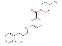 N-(3,4-dihydro-2H-chromen-3-ylmethyl)-6-[(4-methylpiperazin-1-yl)carbonyl]pyrazin-2-amine