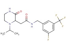N-[3-fluoro-5-(trifluoromethyl)benzyl]-2-(1-isopropyl-3-oxo-2-piperazinyl)acetamide