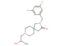 2-(3,5-difluorobenzyl)-8-(2-hydroxypropyl)-2,8-diazaspiro[4.5]decan-3-one