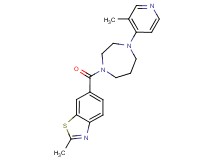 2-methyl-6-{[4-(3-methyl-4-pyridinyl)-1,4-diazepan-1-yl]carbonyl}-1,3-benzothiazole