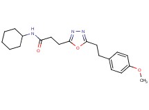 N-cyclohexyl-3-{5-[2-(4-methoxyphenyl)ethyl]-1,3,4-oxadiazol-2-yl}propanamide