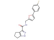 N-{[5-(4-fluorophenyl)-2-furyl]methyl}-1,4,5,6-tetrahydrocyclopenta[c]pyrazole-3-carboxamide