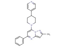 2-methyl-5-phenyl-7-(4-pyridin-4-ylpiperidin-1-yl)pyrazolo[1,5-a]pyrimidine