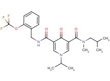 N-isobutyl-1-isopropyl-N-methyl-4-oxo-N'-[2-(trifluoromethoxy)benzyl]-1,4-dihydro-3,5-pyridinedicarboxamide