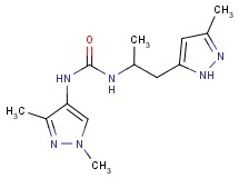 N-(1,3-dimethyl-1H-pyrazol-4-yl)-N'-[1-methyl-2-(3-methyl-1H-pyrazol-5-yl)ethyl]urea