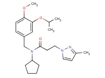 N-cyclopentyl-N-(3-isopropoxy-4-methoxybenzyl)-3-(3-methyl-1H-pyrazol-1-yl)propanamide