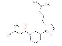 N,N-dimethyl-3-{2-[1-(3-methylbutanoyl)piperidin-3-yl]-1H-imidazol-1-yl}propan-1-amine
