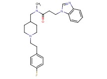 3-(1H-benzimidazol-1-yl)-N-({1-[2-(4-fluorophenyl)ethyl]-4-piperidinyl}methyl)-N-methylpropanamide