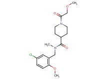 N-(5-chloro-2-methoxybenzyl)-1-(methoxyacetyl)-N-methyl-4-piperidinecarboxamide