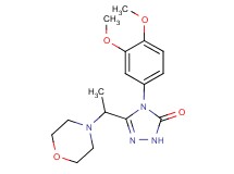 4-(3,4-dimethoxyphenyl)-5-(1-morpholin-4-ylethyl)-2,4-dihydro-3H-1,2,4-triazol-3-one
