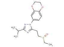 1-(2,3-dihydro-1,4-benzodioxin-6-yl)-5-[2-(ethylsulfinyl)ethyl]-3-isopropyl-1H-1,2,4-triazole