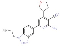 2-amino-6-(1-propyl-1H-1,2,3-benzotriazol-5-yl)-4-(tetrahydrofuran-3-yl)nicotinonitrile