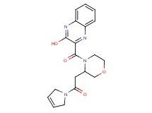 3-({3-[2-(2,5-dihydro-1H-pyrrol-1-yl)-2-oxoethyl]-4-morpholinyl}carbonyl)-2-quinoxalinol