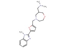 N,N-dimethyl-1-(4-{[5-(1-methyl-1H-benzimidazol-2-yl)-2-furyl]methyl}-1,4-oxazepan-6-yl)methanamine