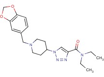 1-[1-(1,3-benzodioxol-5-ylmethyl)-4-piperidinyl]-N,N-diethyl-1H-1,2,3-triazole-4-carboxamide