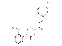 1-(2-methoxyphenyl)-4-[3-(4-methyl-1,4-diazepan-1-yl)propanoyl]-2-piperazinone