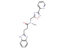 3-(1H-benzimidazol-2-yl)-N-methyl-N-{[3-(2-pyridinyl)-1,2,4-oxadiazol-5-yl]methyl}propanamide