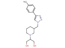 2-(3-{[4-(4-methylphenyl)-1H-1,2,3-triazol-1-yl]methyl}-1-piperidinyl)-1,3-propanediol trifluoroacetate (salt)