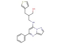 3-[(5-phenylpyrazolo[1,5-a]pyrimidin-7-yl)amino]-2-(3-thienylmethyl)propan-1-ol