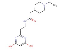 N-[2-(4,6-dihydroxy-2-pyrimidinyl)ethyl]-2-(1-ethyl-4-piperidinyl)acetamide