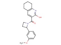 3-{[2-(3-methoxyphenyl)-1-azetidinyl]carbonyl}-5,6,7,8-tetrahydro-2-quinolinol