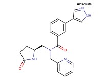 N-{[(2S)-5-oxopyrrolidin-2-yl]methyl}-3-(1H-pyrazol-4-yl)-N-(pyridin-2-ylmethyl)benzamide