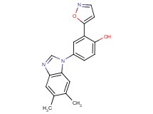 4-(5,6-dimethyl-1H-benzimidazol-1-yl)-2-isoxazol-5-ylphenol
