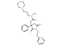 2-{2,5-dioxo-3-phenyl-1-[2-(2-pyridinyl)ethyl]-3-pyrrolidinyl}-N-methyl-N-[3-(4-morpholinyl)propyl]acetamide