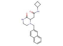 N-cyclobutyl-2-[1-(2-naphthylmethyl)-3-oxo-2-piperazinyl]acetamide