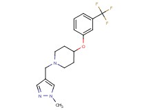 1-[(1-methyl-1H-pyrazol-4-yl)methyl]-4-[3-(trifluoromethyl)phenoxy]piperidine