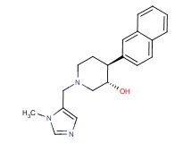 (3S*,4S*)-1-[(1-methyl-1H-imidazol-5-yl)methyl]-4-(2-naphthyl)piperidin-3-ol