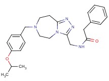 N-{[7-(4-isopropoxybenzyl)-6,7,8,9-tetrahydro-5H-[1,2,4]triazolo[4,3-d][1,4]diazepin-3-yl]methyl}-2-phenylacetamide
