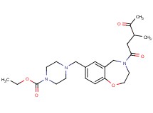 ethyl 4-{[4-(3-methyl-4-oxopentanoyl)-2,3,4,5-tetrahydro-1,4-benzoxazepin-7-yl]methyl}-1-piperazinecarboxylate