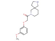 7-[(3-methoxyphenoxy)acetyl]-2,7-diazaspiro[4.5]decane hydrochloride