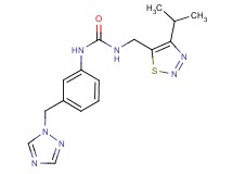 N-[(4-isopropyl-1,2,3-thiadiazol-5-yl)methyl]-N'-[3-(1H-1,2,4-triazol-1-ylmethyl)phenyl]urea