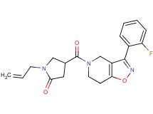1-allyl-4-{[3-(2-fluorophenyl)-6,7-dihydroisoxazolo[4,5-c]pyridin-5(4H)-yl]carbonyl}-2-pyrrolidinone