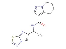 N-(1-imidazo[2,1-b][1,3,4]thiadiazol-6-ylethyl)-4,5,6,7-tetrahydropyrazolo[1,5-a]pyridine-3-carboxamide
