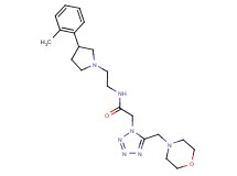 N-{2-[3-(2-methylphenyl)-1-pyrrolidinyl]ethyl}-2-[5-(4-morpholinylmethyl)-1H-tetrazol-1-yl]acetamide