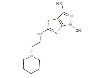 1,3-dimethyl-N-(2-piperidin-1-ylethyl)-1H-pyrazolo[3,4-d][1,3]thiazol-5-amine