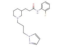 N-(2-fluorophenyl)-3-{1-[3-(1H-pyrazol-1-yl)propyl]-3-piperidinyl}propanamide