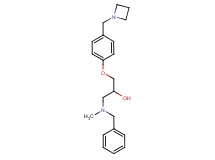 1-[4-(azetidin-1-ylmethyl)phenoxy]-3-[benzyl(methyl)amino]propan-2-ol