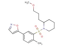 1-{[5-(5-isoxazolyl)-2-methylphenyl]sulfonyl}-2-(3-methoxypropyl)piperidine