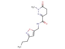 1-methyl-6-oxo-N-[(3-propyl-5-isoxazolyl)methyl]-1,4,5,6-tetrahydro-3-pyridazinecarboxamide