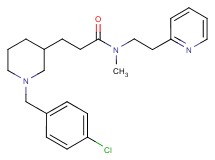 3-[1-(4-chlorobenzyl)-3-piperidinyl]-N-methyl-N-[2-(2-pyridinyl)ethyl]propanamide
