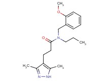 3-(3,5-dimethyl-1H-pyrazol-4-yl)-N-(2-methoxybenzyl)-N-propylpropanamide